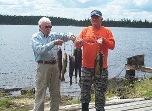 Birch Lake walleyes and northern pike.