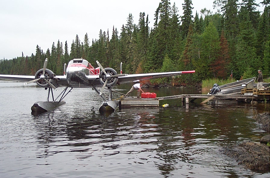 Kay Air fly in float plane Birch Lake.