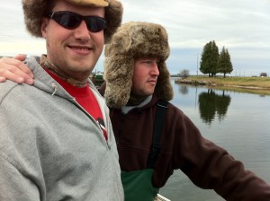 Chris and Matt Speicher ready to catch walleyes.