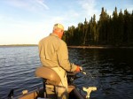Gary Speicher walleye fishing on Lac Seul