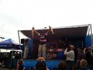 Rick Zachowski at the top ten weigh-in.