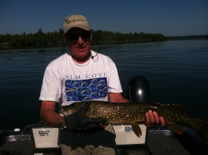 Steve with his first pike!