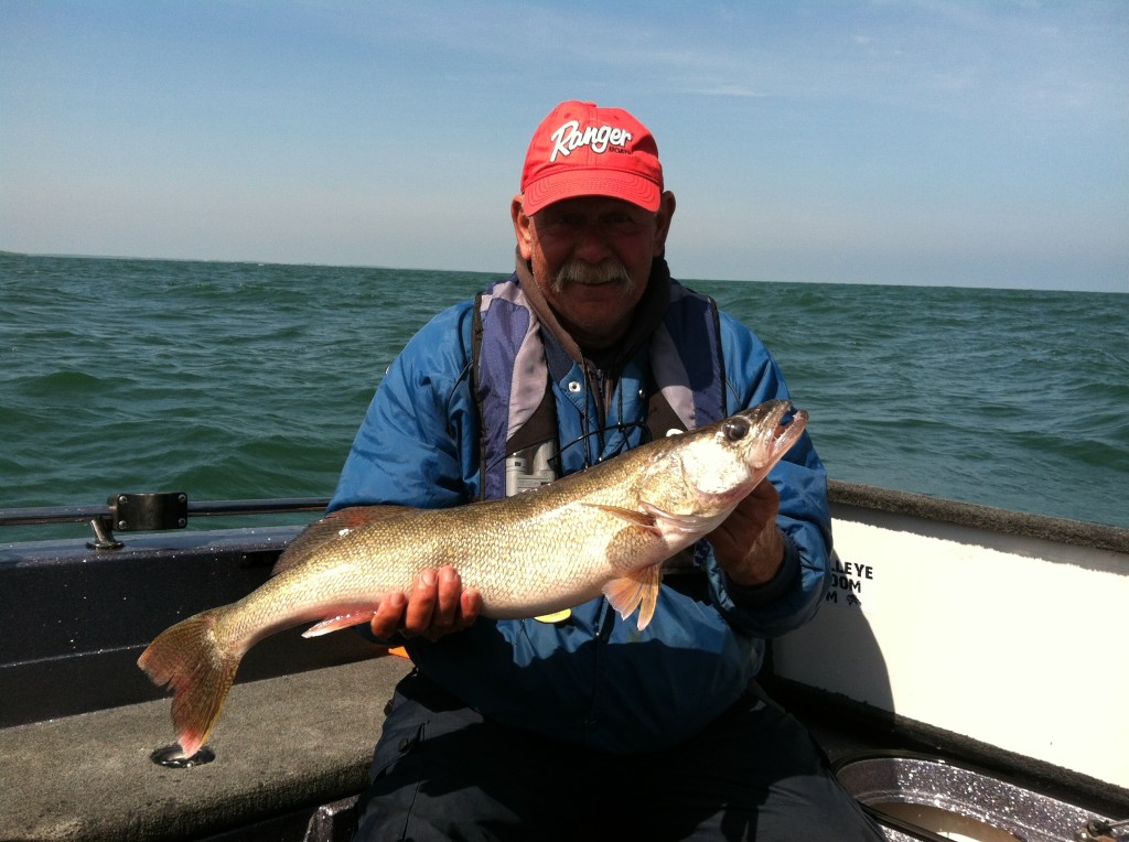 Canadian Pat Woogh with a nice Lake Erie walleye