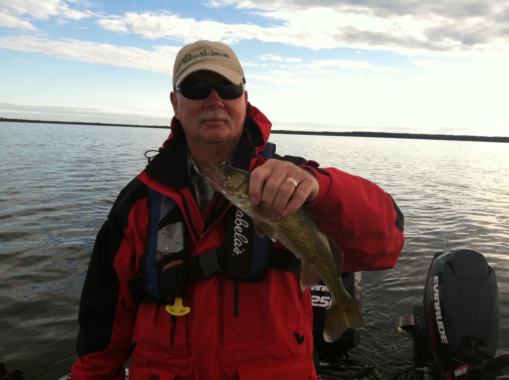 Tracy Hayward helped Spike prefish and caught some nice walleyes!