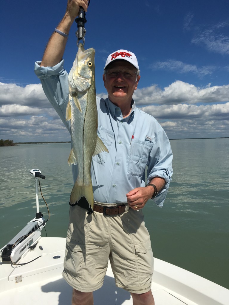 Spike with a nice snook caught and released!