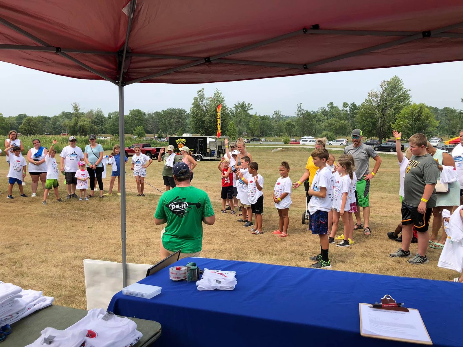 Families and kids enjoying the 2021 Fish-O-Rama event