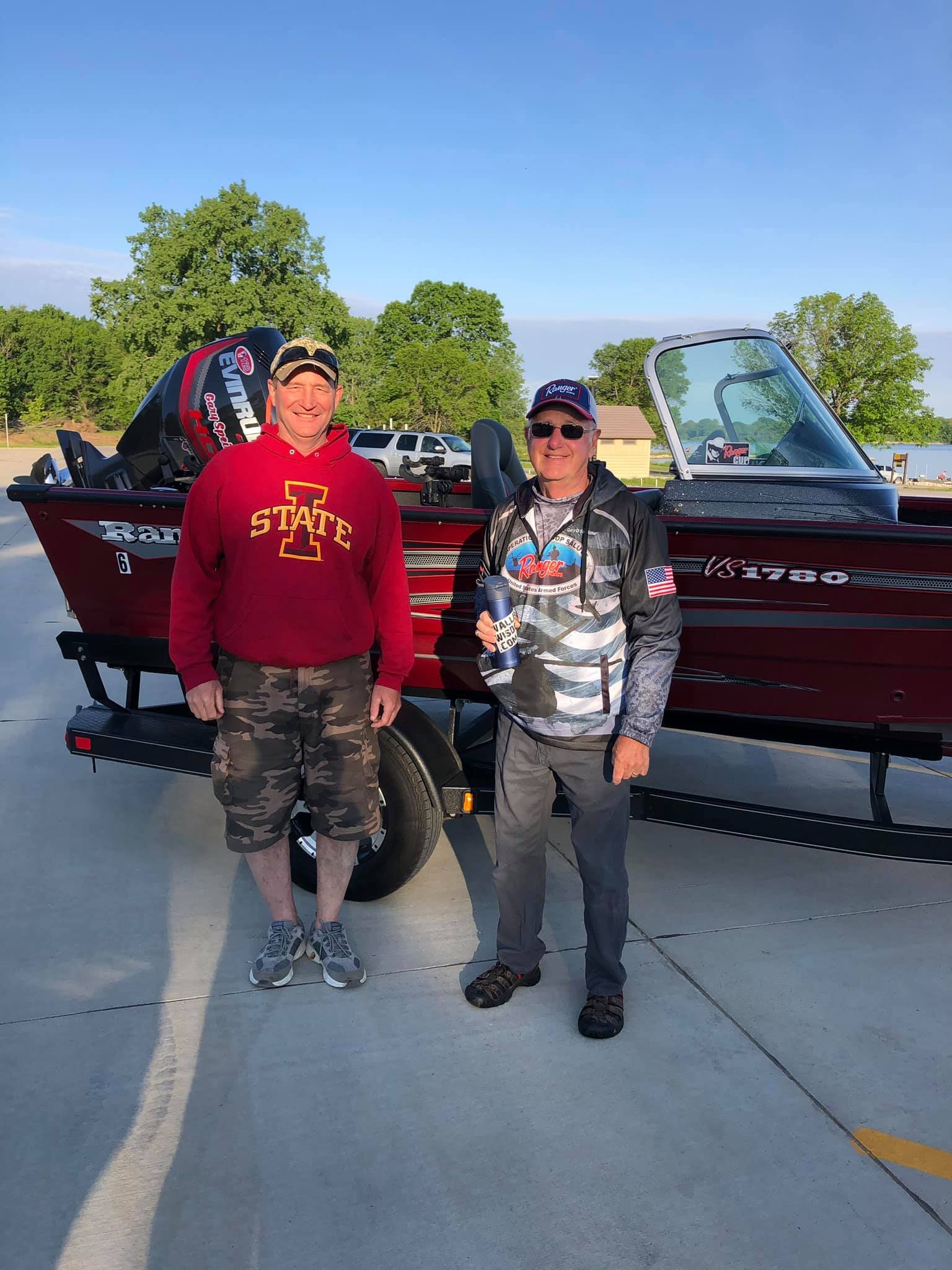 Spike and Dan with their fish at Pleasant Creek 2020