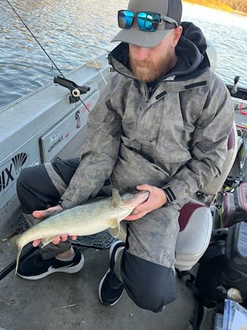 Anglers on the water during the Coralville Reservoir Tournament