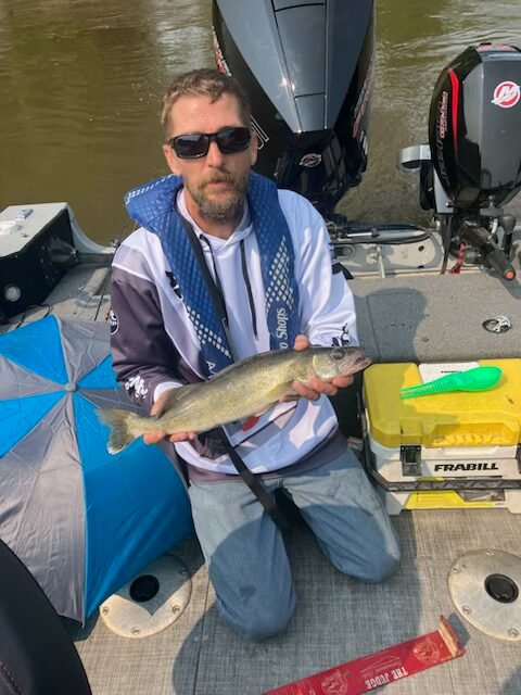 Anglers on the boat during the 2025 Pool 10 Tournament