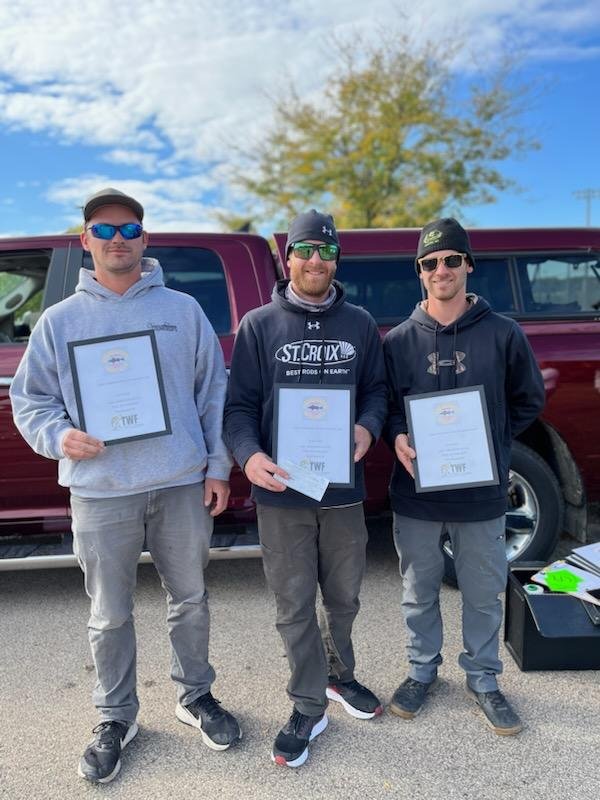 Troendle, Trumblee and Troendle – second place team at the 2023 Pool 12 Tournament